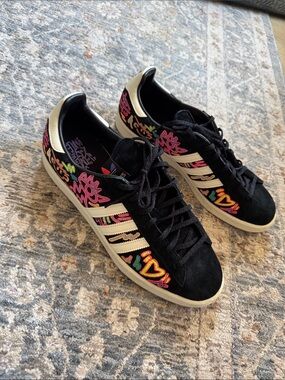 adidas campus 80s pride Sneakers with Multicolor Floral Embroidery